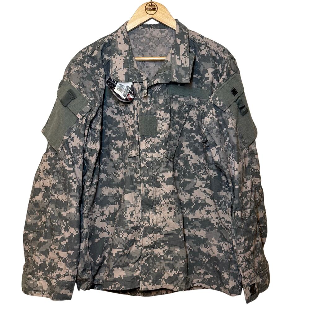 US Army Coat, Flame Resistant Army Combat Uniform Blouse ACU Camo Medium-Regular